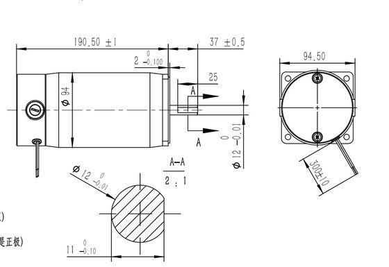 ο μόνιμος μαγνήτης 300W 500W βούρτσισε την υψηλή ροπή 24V 48V ΣΥΝΕΧΏΝ μηχανών για το θεριστή χορτοταπήτων