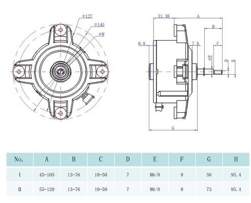 αβούρτσιστη ΣΥΝΕΧΉΣ μηχανή DC310V 10-250W BLDC για την αξονική ρόδα 3 ανεμιστήρων ανεμιστήρων φυγοκεντρική καλώδια χωρίς PCB